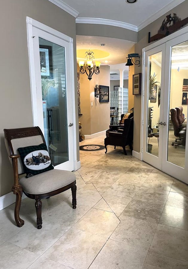 Interior entry of The DeRose Law Firm's office